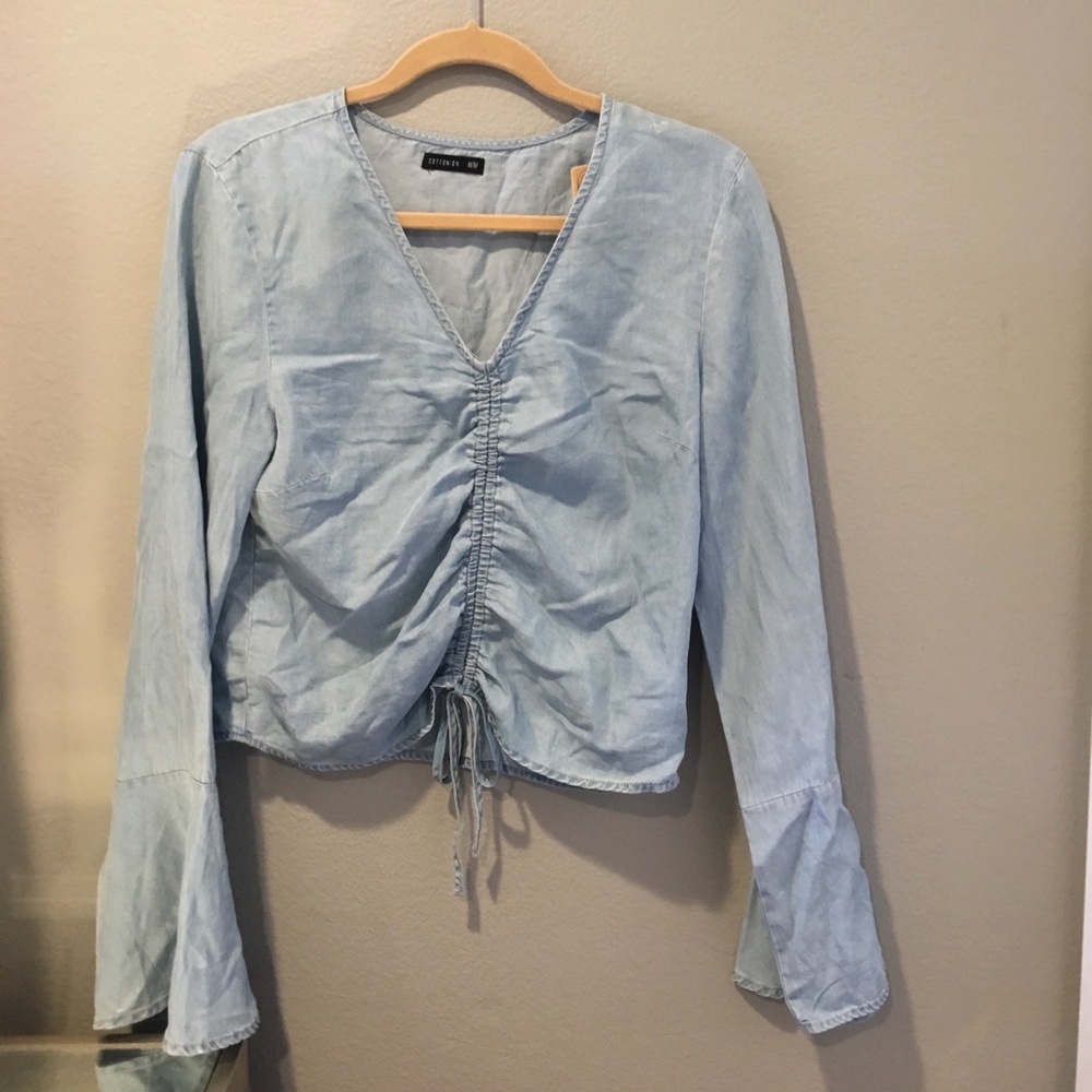 Trendy Denim blouse